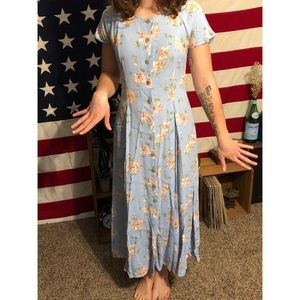 Vintage sun dress button up front